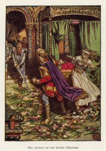 The Attack on the Bridal Chamber by John Byam Liston Shaw